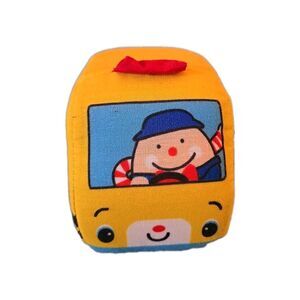 Melissa and Doug's Kids Pull-Back Town Vehicles School Bus Soft Yellow Plush Toy